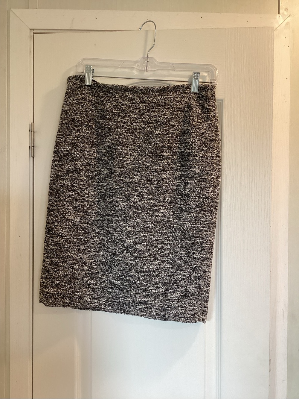 Calvin Klein Marled Gray Knit Pencil Skirt 4 EUC